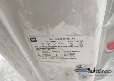 2002 Buick Lesabre Limited из США, поврежденный, VIN 1G4HR54K62U132883